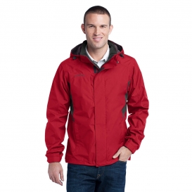 Eddie Bauer EB550 Rain Jacket - Radish/Grey Steel