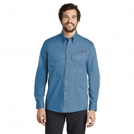 Eddie Bauer EB606 Long Sleeve Fishing Shirt - Blue Gill