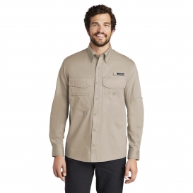 Eddie Bauer EB606 Long Sleeve Fishing Shirt - Driftwood