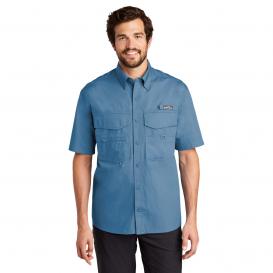 Eddie Bauer EB608 Short Sleeve Fishing Shirt - Blue Gill