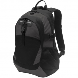 Eddie Bauer EB910 Ripstop Backpack - Black/Grey Steel