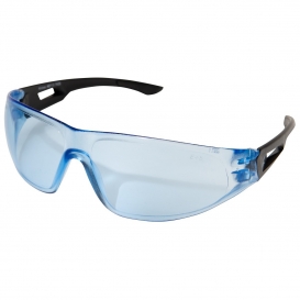 Edge AB113 Kirova Safety Glasses - Black Temples - Light Blue Lens