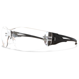Edge CV111 Viso Safety Glasses - Black Frame - Clear Lens