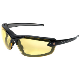 Edge GDZ412VS-G2 Zorge G2 Safety Glasses - Black Foam Lined Temples - Yellow Vapor Shield Anti-Fog Lens