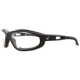 Edge GSW111 Dakura Safety Glasses - Black Foam-Lined Frame - Clear Lens