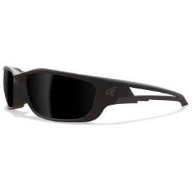 Edge GTSK-XL216 Kazbek XL Safety Glasses - Black Foam-Lined XL Frame - Smoke Polarized Lens