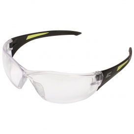 Clear Lens Edge Eyewear SD111-G2 Delano G2 Safety Glasses Black Temples 