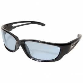 Edge SK-XL113VS Kazbek XL Safety Glasses - Black XL Frame - Light Blue Vapor Shield Anti-Fog Lens