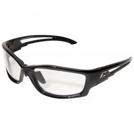 Edge SK111VS-AFT Kazbek Safety Glasses - Black Asian Fit Frame - Clear Vapor Shield Anti-Fog Lens
