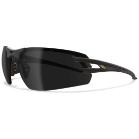 Edge SL116VS Salita Safety Glasses - Black Frame - Smoke Vapor Shield Anti-Fog Lens