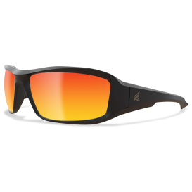 Edge XBAP139 Brazeau Safety Glasses - Black Frame - Red Mirror Lens