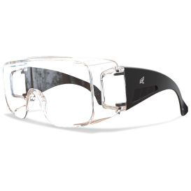Edge XF111-L Ossa Safety Glasses - Black OTG Frame - Clear Lens