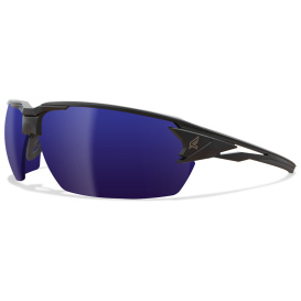 Edge XPAP418 Pumori Safety Glasses - Black Frame - Blue Mirror Lens
