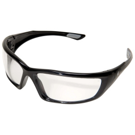 Edge XR-XL411VS Robson XL Safety Glasses - Black Frame - Clear Vapor Shield Anti-Fog Lens