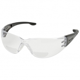 Elvex RX-401 Atom Safety Glasses - Gray Temples - Clear Bifocal Lens