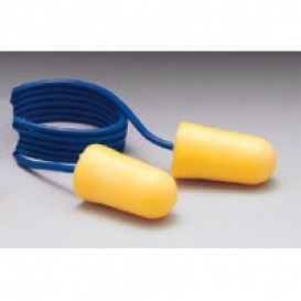ERB by Delta Plus Foam Taperfit Ear Plugs - Corded - Yellow