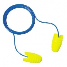 ERB by Delta Plus Ear Grippers Plugs - Corded - Yellow with Blue Cord