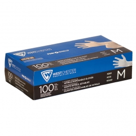 ERB Safety Blue Nitrile Disposable Gloves, 100/Box