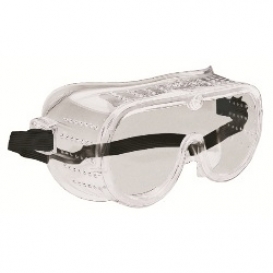 ERB Perforated Safety Goggles - Clear Frame - Clear Anti-Fog Lens