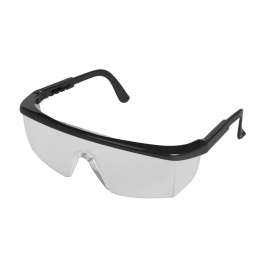 ERB by Delta Plus Sting-Rays Safety Glasses - Black Frame - Clear Lens - Anti-Fog