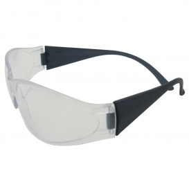 ERB by Delta Plus 15281 Boas Safety Glasses - Smoke Temples - Clear Lens