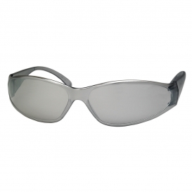 ERB by Delta Plus 15308 Boas Safety Glasses - Smoke Frame - Indoor/Outdoor Mirror Lens
