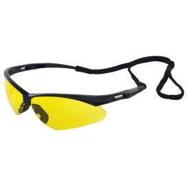 ERB by Delta Plus 15328 Octane Safety Glasses - Black Frame - Amber Lens