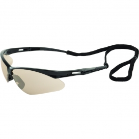 ERB 15330 Octane Safety Glasses - Black Frame - Indoor/Outdoor Mirror Lens