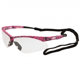 ERB by Delta Plus 15341 Octane Safety Glasses - Pink Camo Frame - Clear Lens