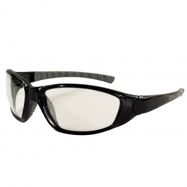 ERB by Delta Plus 15412 Ammo Safety Glasses - Black Frame - Clear Anti-Fog Lens