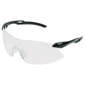 ERB by Delta Plus 15420 Strikers Safety Glasses - Black Frame - Clear Lens