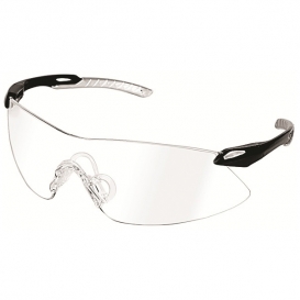 ERB Strikers Safety Glasses - Black Frame - Clear Anti-Fog Lens