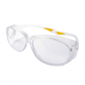 ERB by Delta Plus 15656 606 OTG Safety Glasses - Clear Frame - Clear Anti-Fog Lens