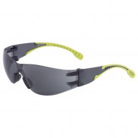 ERB by Delta Plus 16268 I-Fit Flex Safety Glasses - Apple Green Frame - Black Lens