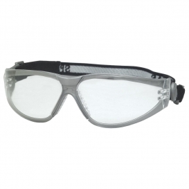 ERB by Delta Plus 16400 Boas Sport Safety Glasses - Smoke Frame - Clear Anti-Fog Lens