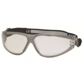 ERB 16400 Boas Sport Safety Glasses - Smoke Frame - Clear Anti-Fog Lens