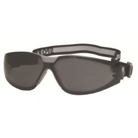 ERB Boas Sport Safety Glasses - Smoke Frame - Smoke Anti-Fog Lens