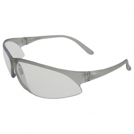 ERB SupERBs Safety Glasses - Silver Frame - Clear Lens