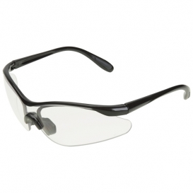 ERB Maltese Safety Glasses - Black Frame - Clear Lens