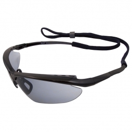 ERB by Delta Plus 16856 Maltese Safety Glasses - Black Frame - Smoke Lens