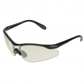 ERB 16857 Maltese Safety Glasses - Black Frame - Indoor/Outdoor Mirror Lens
