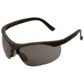 ERB by Delta Plus 16874 ERBx Safety Glasses - Black Frame - Smoke Bifocal Lens