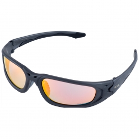 ERB by Delta Plus 18018 O.N.E. Exile Safety Glasses - Gray Frame - Gold Mirror Lens