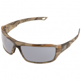 ERB by Delta Plus 18048 O.N.E. Live Free Safety Glasses - Camo Frame - Silver Mirror Lens