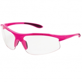 ERB by Delta Plus Ella Safety Glasses - Pink Frame - Clear Anti-Fog Lens