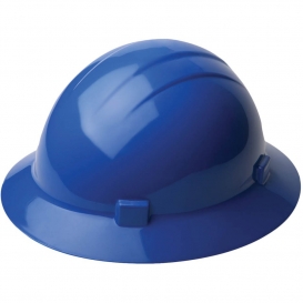 ERB by Delta Plus 19206 Americana Full Brim Hard Hat - 4-Point Pinlock Suspension - Blue