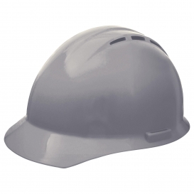 ERB by Delta Plus 19257 Americana Vented Hard Hat - 4-Point Pinlock Suspension - Gray