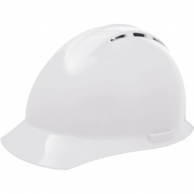 ERB by Delta Plus 19451 Americana Vented Hard Hat - 4-Point Ratchet Suspension - White