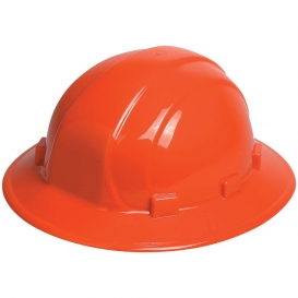 ERB 19913 Omega II Full Brim Hard Hat - 6-Point Ratchet Suspension - Orange