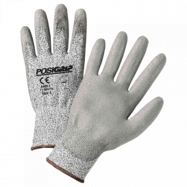 ERB Posigrip PU Palm Coated and HPPE Fiber Shell Gloves - Touch Screen - Gray